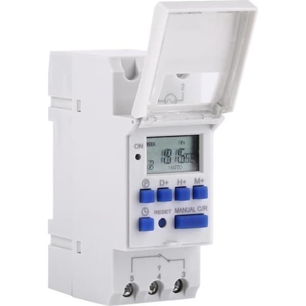 AC 220V Ukentlig/Daglig Timer, Skinnemontering, Elektrisk Panel