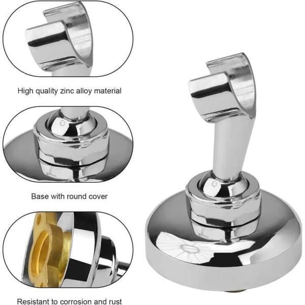 Dusjholder, dusjhodeholder, dusjhodeholder i sinklegering, dusjhode med ekspansjonsskrue, 360°