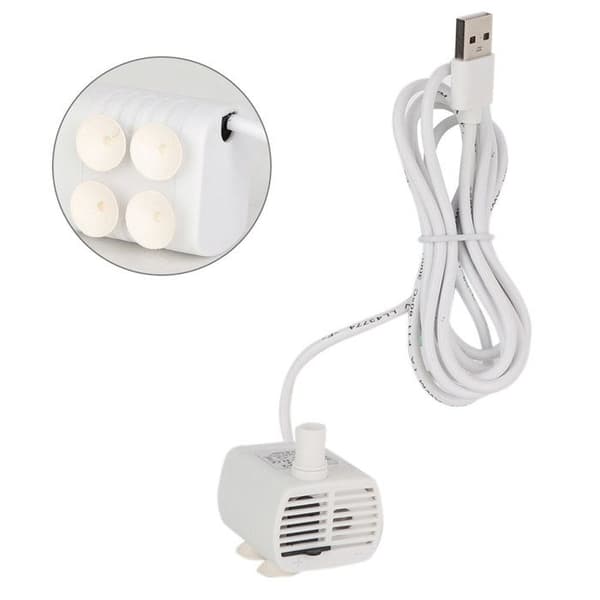 USB dränkbar minipump för akvarium, vattendispenser för husdjur