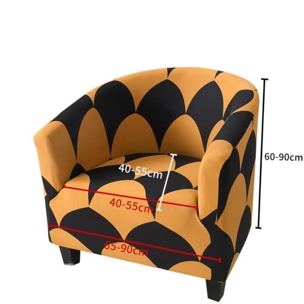 (Variabelt) Fåtöljöverdrag - Silver Fox - Stretch - Sammet - Dammtät - Modern design