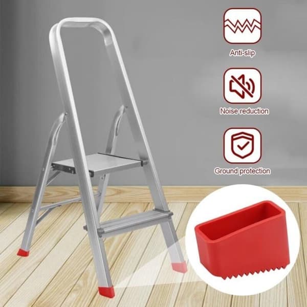 4 gummistigefødder 50x20mm, reservefødder til foldbar stige