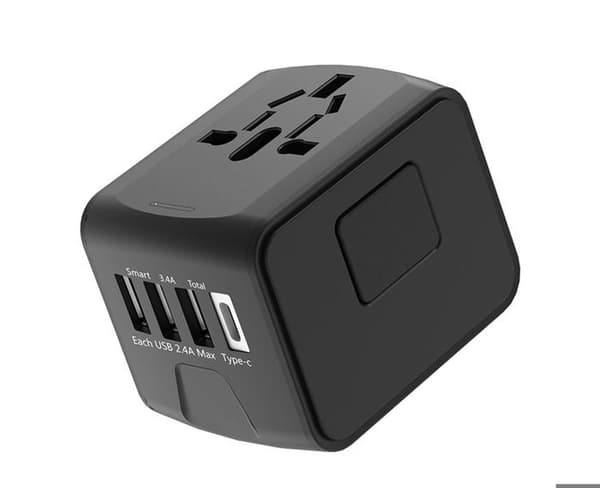 Verdensomspennende reiseadapter, universell reiseplugg, internasjonal pluggadapter, universaladapter