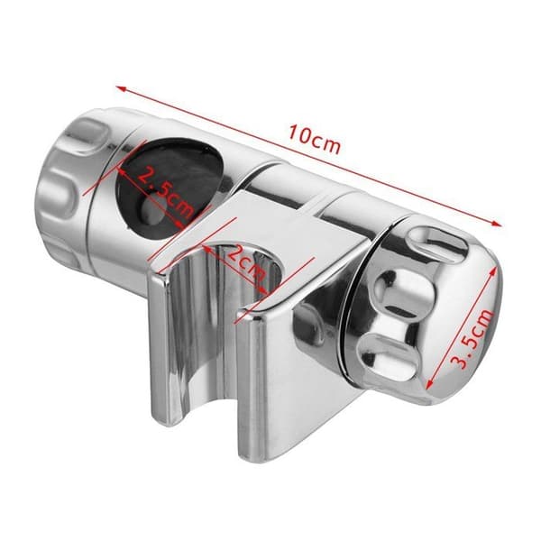 Brusehovedholder, forkromede håndbruserholderbeslag, der passer til 25 mm bruserskinne (1)