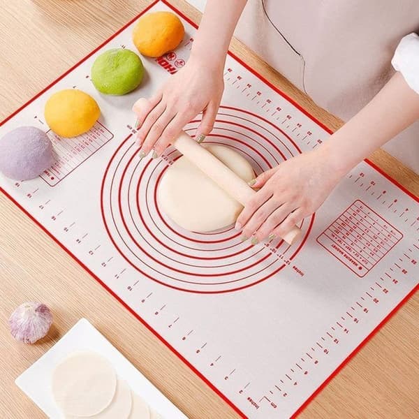 Silikon bakematte, bakematte, arbeidsmatte med dimensjoner, silikon deigmatte H0207
