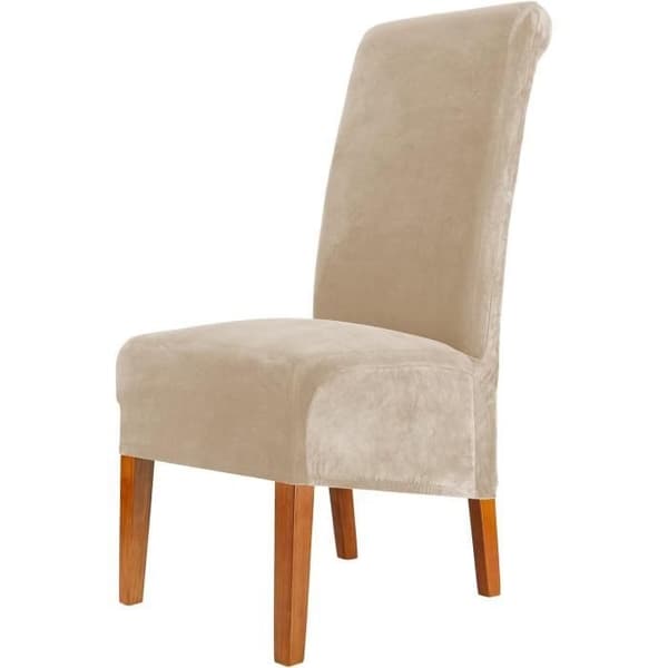 (Beige) Stoltrekk - YYV - XL - Elastisk - Vaskbart - Beige - Sett med 2