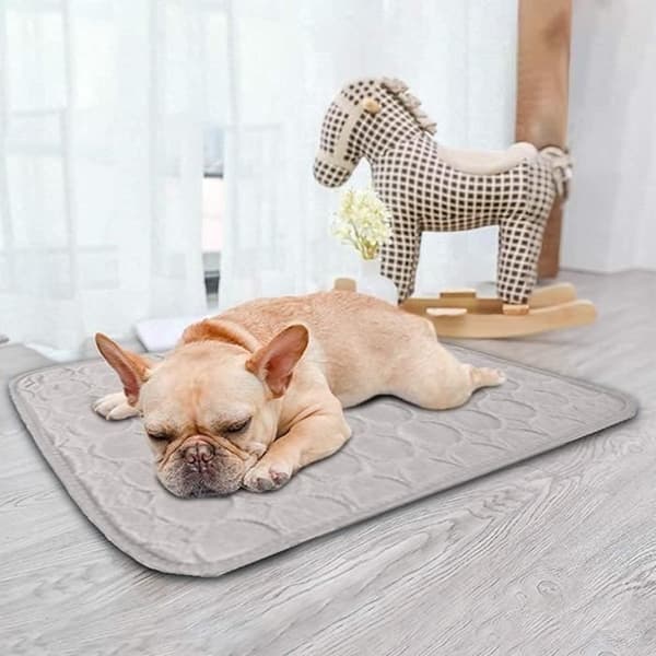 (Grå) Kjølematte - Hund - 50x60cm - Grå - Slitesterk - Vaskbar