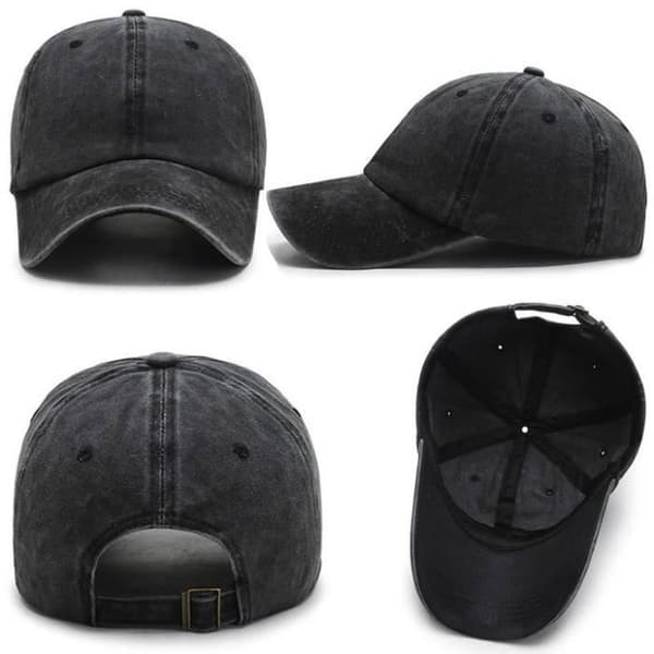 (Sort) Denim Baseballkasket - INSFITY - Moderigtig - Sort - Unisex - Denim
