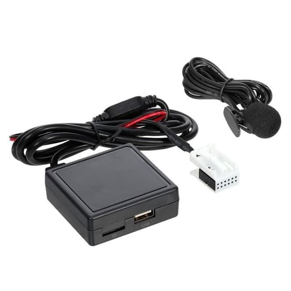 (Sort) Trådløs håndfri lydadapter - RD4 - Peugeot - BT, AUX, USB - Sort - Universal