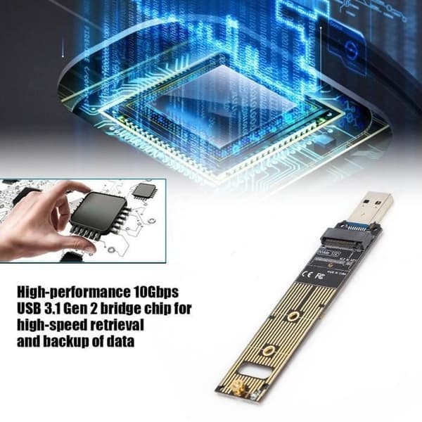 M.2 NVME SSD til USB-adapterkort harddiskkonverterkort