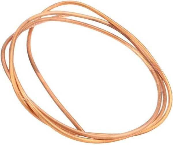 2m C1100 T2 Kopparrör, Bromsslangar Ytterdiameter 6mm/Innerdiameter 5mm Flexibel Spiralslang för Luftkonditionering Kylskåp