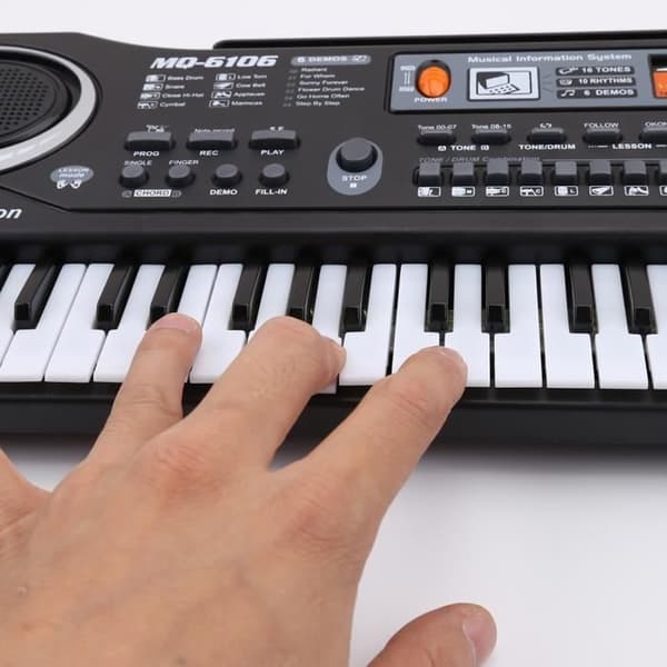 61 tangenter keyboardpiano med mikrofon barneundervisning
