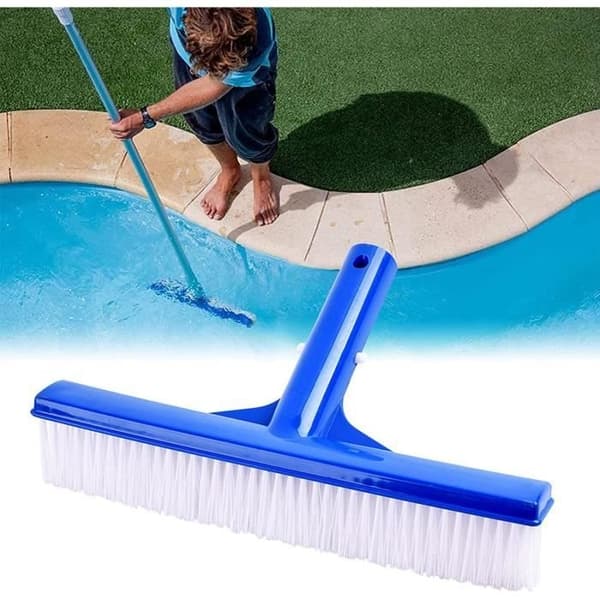 (Blå) Poolrengøringsbørste - Plastikbørstehoved - Poolkostbørster