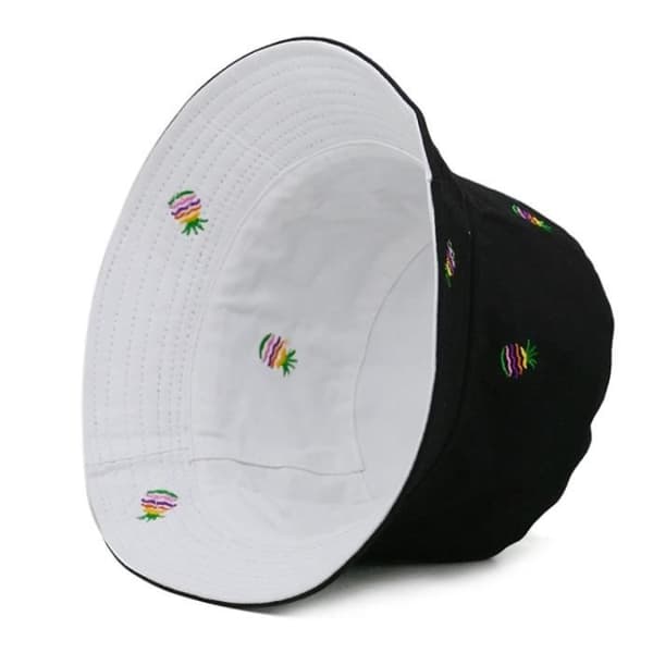 (sort/hvid) Bob Hat - Trendy - Vendbar - UV-bestandig - Foldbar -