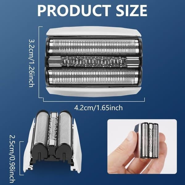 Reservebarberhoder - Braun - Series 7 - 70S - Rustfritt stål - Vanntett