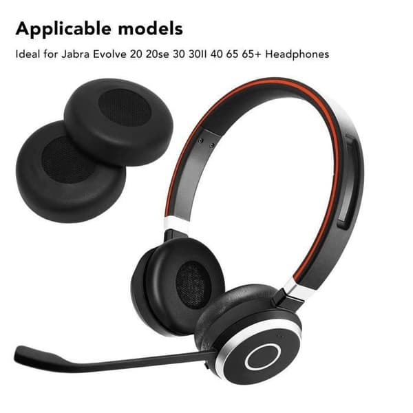 Sonew Professionelle Læder Ørepuder til Jabra Evolve Headset