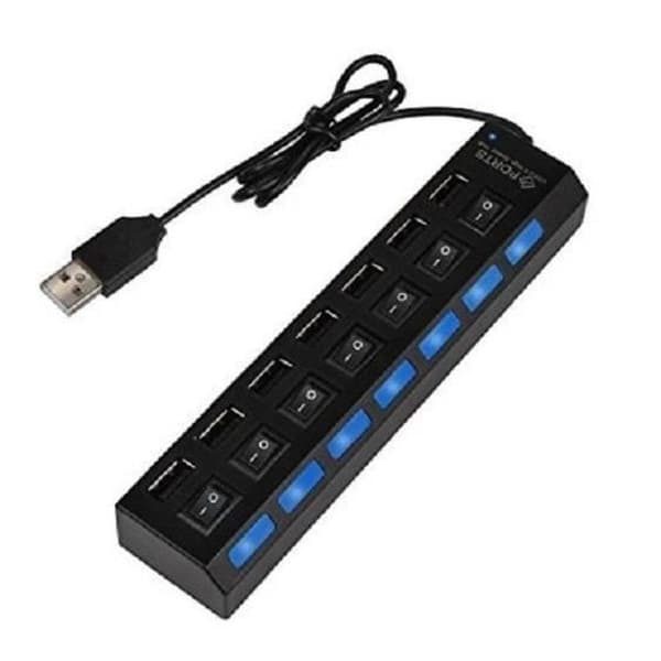 7-porters USB 2.0-hub
