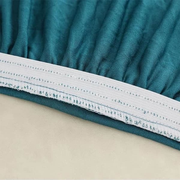 Stolsöverdrag, 4-delat restaurangöverdrag i jacquard med elastisk kjol (grått)