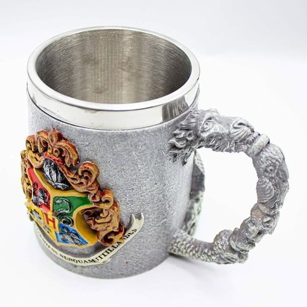 (farget)Krus - Harry Potter - Galtvort - 350ml - Polyresin - Grå