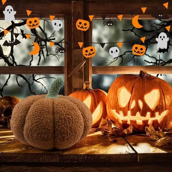 (Brun) Dekorativ kudde - Ej specificerad - Pumpa - 30 cm - Brun - Inomhus