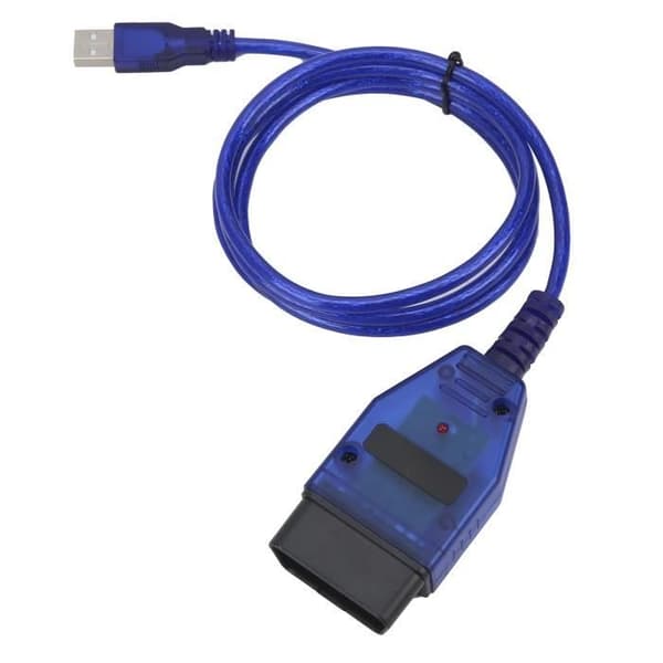 (Blå) OBD2-diagnosekabel - ASHATA - Kompatibel med flere modeller - USB - Blå - Universal