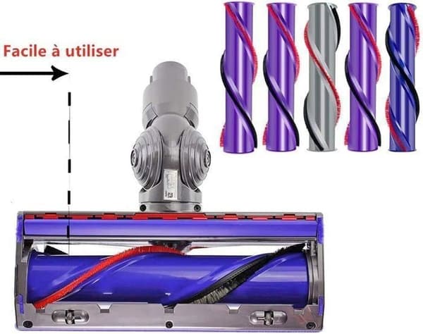 Dyson V6 V7 967157-01 Børsterulle, Samling Kulfiber DC59