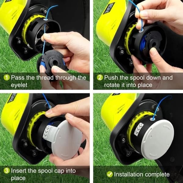 Ryobi One+ Trimmertrådspole - 6 spoler - 3,35 m - 1,65 mm
