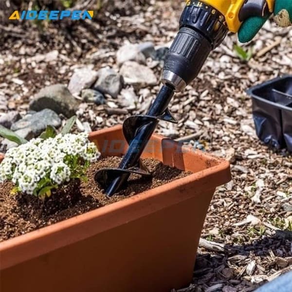 Borekrone - Universal - 30x8 cm - Stål - Hageverktøy - Graving av hull