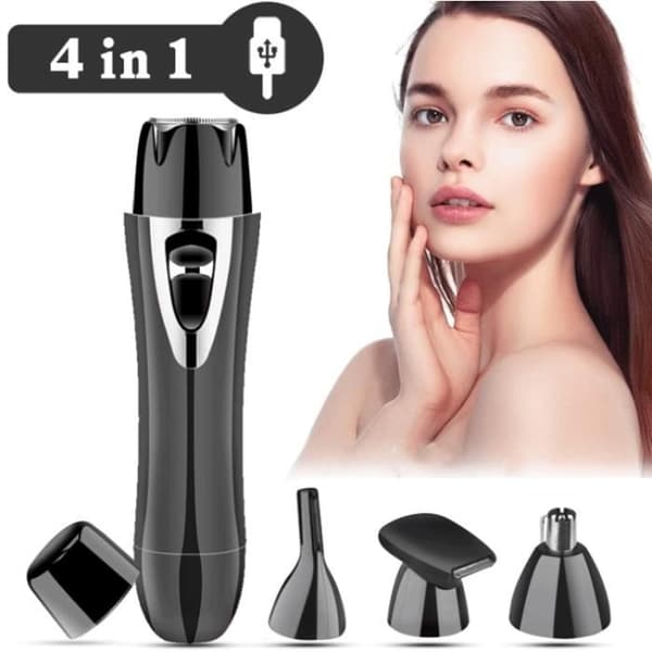 Rakapparat - Ej specificerad - Modell ej specificerad - USB-laddningsbar - 4 i 1 - Blad i rostfritt stål