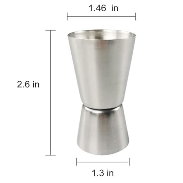 (Rustfrit stål) Cocktail Jigger - Ikke specificeret - Dobbelt rustfrit stål Jigger - Elegant design - Praktisk og kompakt
