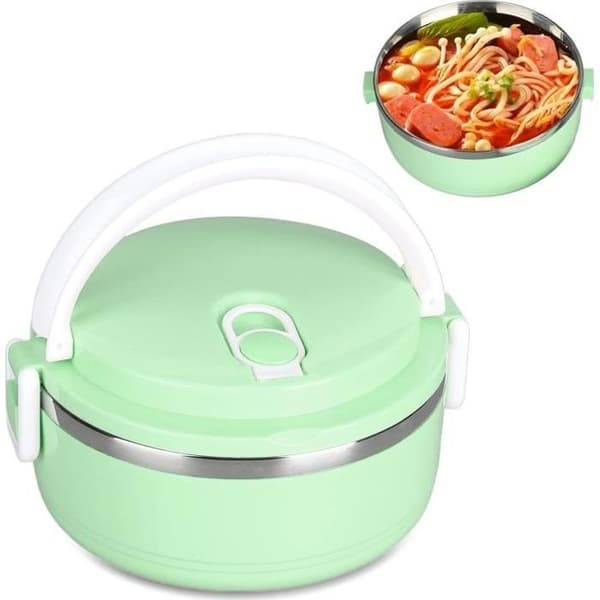(Grøn) Isoleret æske - Noname - 700ML - Rustfrit stål - Grøn - Ergonomisk