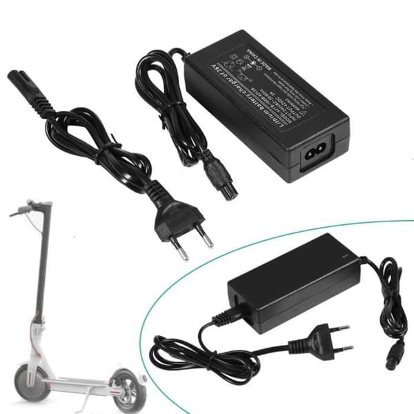 Batteriladeradapter for elektrisk sparkesykkel DC 42V 2A (EU-plugg)