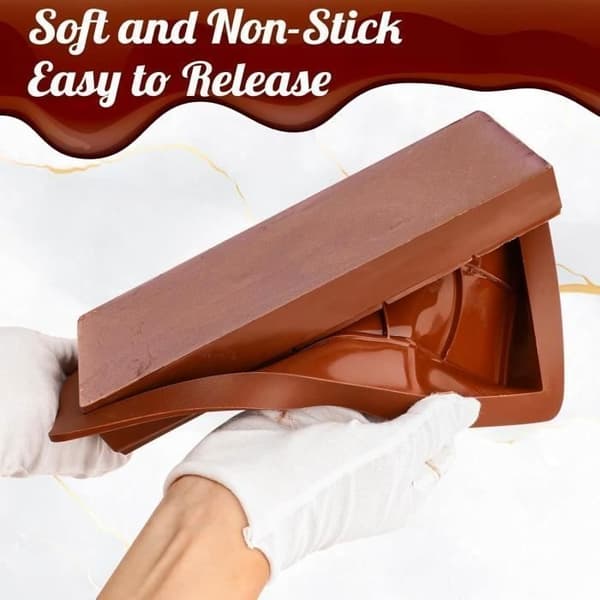 Silikone chokoladeform sæt med 2 dybe chokoladebarforme Silikoneforme chokoladebar.