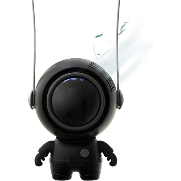 Bærbar astronautventilator - Mini USB - 900mAh - 3 justerbare hastigheder - Sort