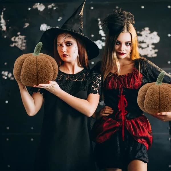 (Brun) Dekorativ kudde - Ej specificerad - Pumpa - 30 cm - Brun - Inomhus