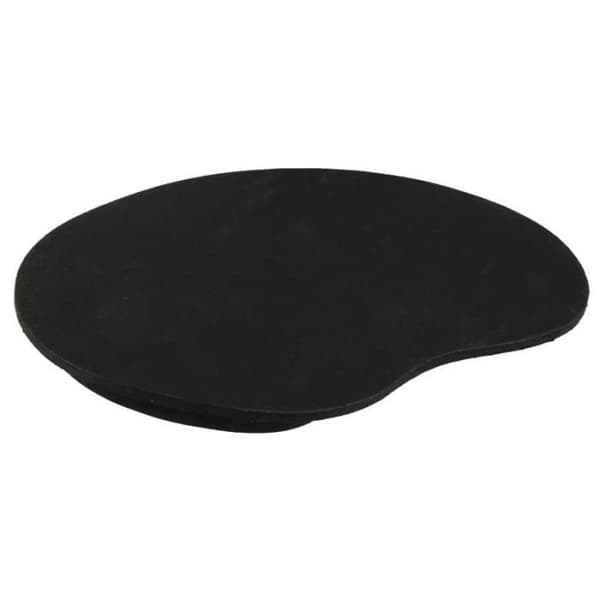 Ergonomisk musematte i stoff med håndleddsstøtte (svart)