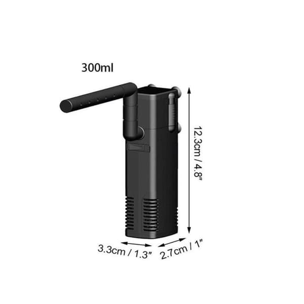 300ml Liten intern akvariefiltreringsvattenpump Filter akvariefilter vattenpump