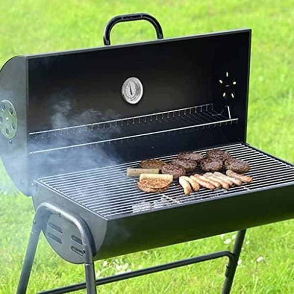 Grilltermometer, ovntermometer i rustfrit stål, analogt displaytermometer, maks. 500°C/1000°F