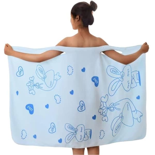 Badehåndklæde - Generisk - Mikrofiber - Blødt - Hurtigtørrende - En størrelse
