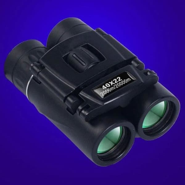 40x22 HD Kikkert Kraftig 2000M Sammenfoldelig Mini BAK4 FMC Optik - Sort