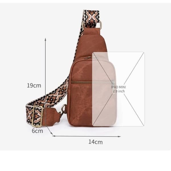 (Sort)INSFITY crossbody-mavetaske i kunstlæder til kvinder - Sort
