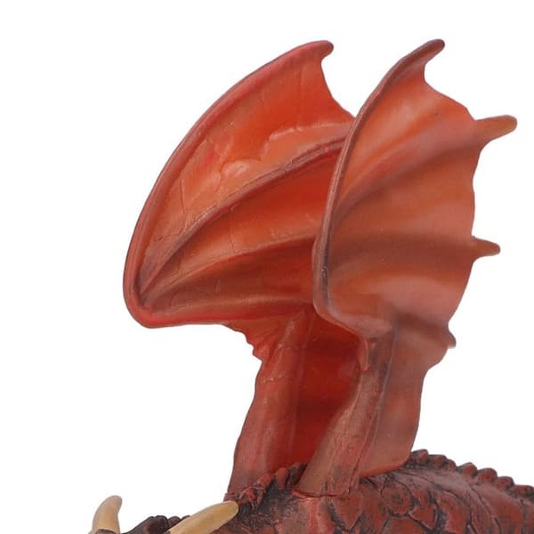 Realistisk flygande dinosauriefigur, simulerad elddrakemodell, för samlarobjekt