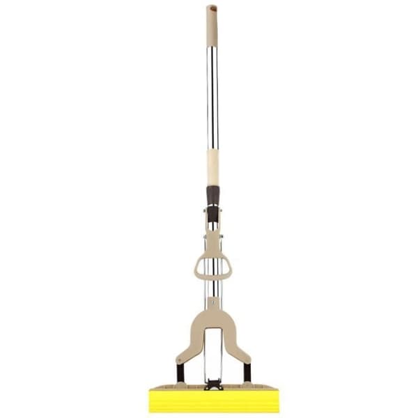 28 cm PVA svampemoppe, foldbar, bærbar moppe, gulvrengøring til moppe - moppe - spansk kostehoved