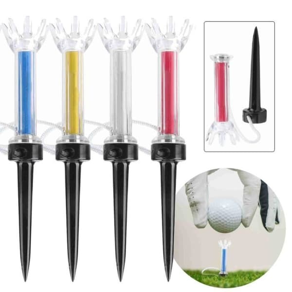 Golftees - V GEBY - 5 st - Magnetisk Plast - 79 mm - Elastisk och Hållbar