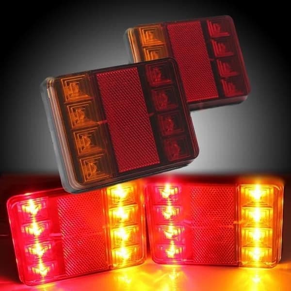 12v 8LED Bakljus Stoppindikator Bil Släpvagn