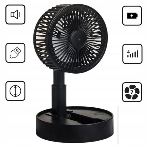 Kraftig ventilator, mini USB-sokkelbordventilator