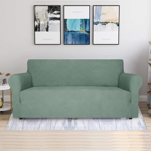 (Lysegrønt) Trekk til 2-seters sofa - Universal - Elastisk - Grønn - Hundebeskyttelse