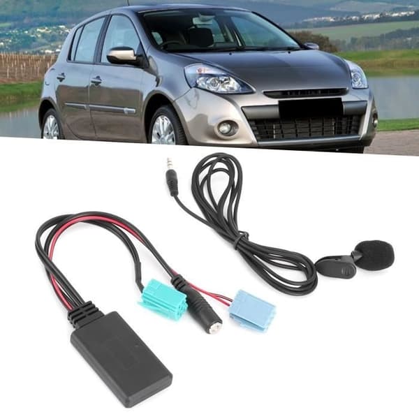 AUX Bluetooth-adapter til Renault Clio 2005-2011 - Sonew - 6-benet - mikrofon