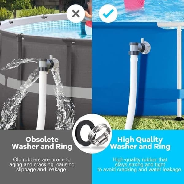 st. poolslangsadapter, pooladapter, adapter för Intex-pool, koppling för poolslang Ø 32 och 38 mm