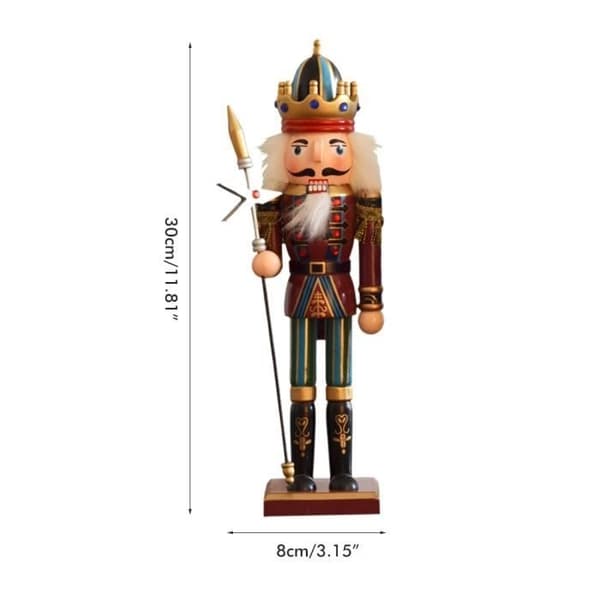 Nøtteknekkerfigur - KEENSO - 30 cm - Tre - Julepynt - Interiør