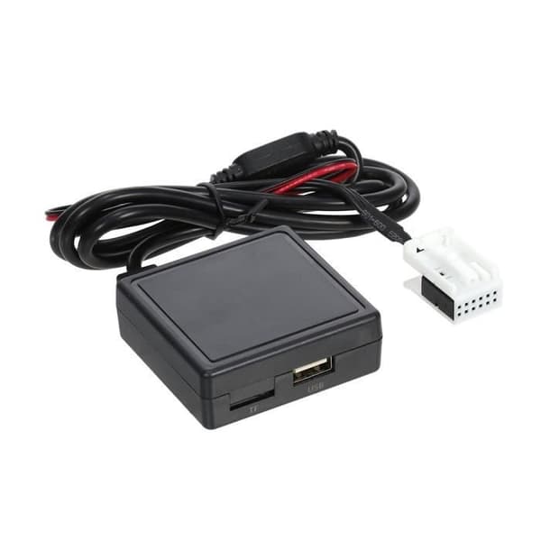 (Sort) Trådløs håndfri lydadapter - RD4 - Peugeot - BT, AUX, USB - Sort - Universal